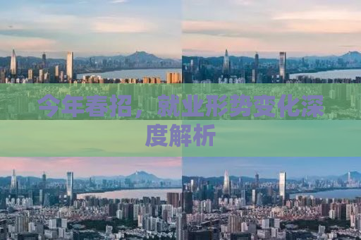 今年春招，就业形势变化深度解析
