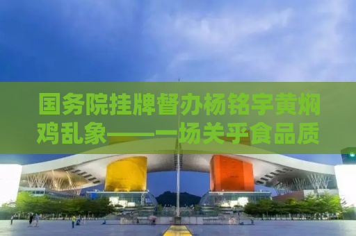 国务院挂牌督办杨铭宇黄焖鸡乱象——一场关乎食品质量与消费者权益的较量
