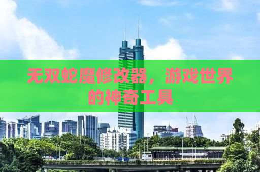 无双蛇魔修改器，游戏世界的神奇工具