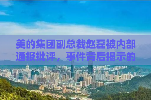 美的集团副总裁赵磊被内部通报批评，事件背后揭示的企业管理与领导力挑战