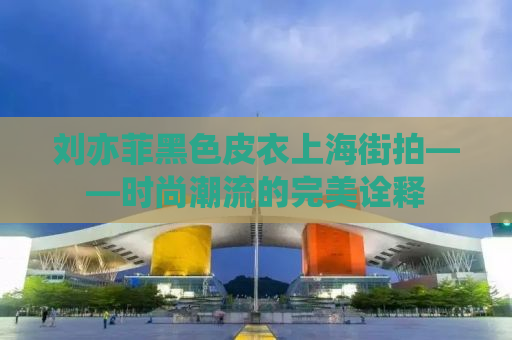 刘亦菲黑色皮衣上海街拍——时尚潮流的完美诠释