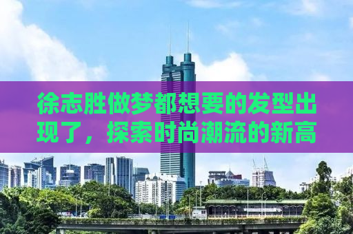 徐志胜做梦都想要的发型出现了，探索时尚潮流的新高度
