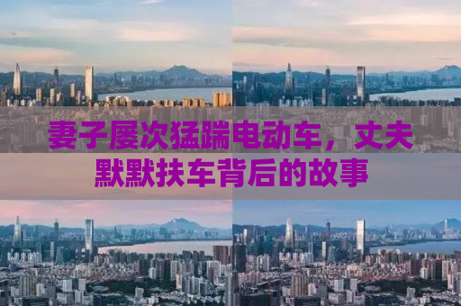 妻子屡次猛踹电动车，丈夫默默扶车背后的故事