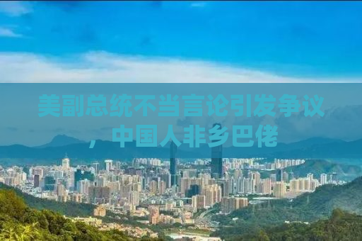美副总统不当言论引发争议，中国人非乡巴佬