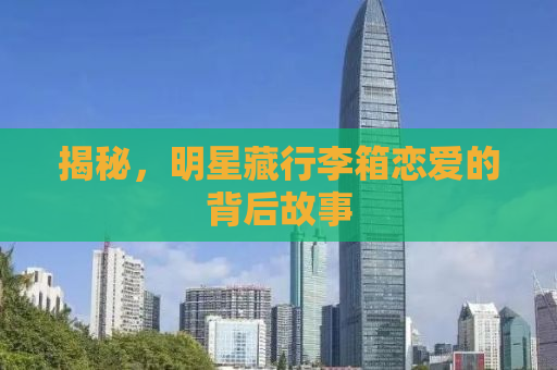 揭秘，明星藏行李箱恋爱的背后故事