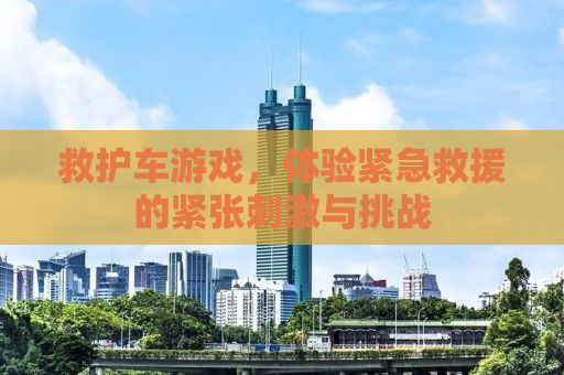 救护车游戏，体验紧急救援的紧张刺激与挑战
