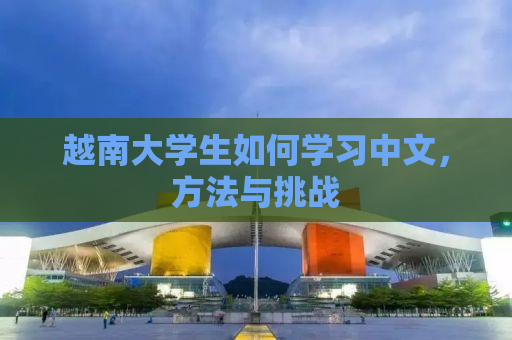 越南大学生如何学习中文，方法与挑战