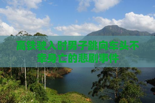高铁驶入时男子跳向车头不幸身亡的悲剧事件