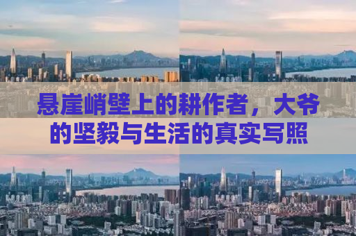 悬崖峭壁上的耕作者，大爷的坚毅与生活的真实写照