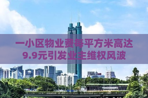 一小区物业费每平方米高达9.9元引发业主维权风波
