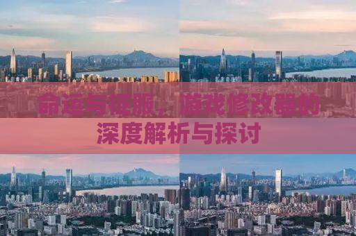 命运与征服，游戏修改器的深度解析与探讨