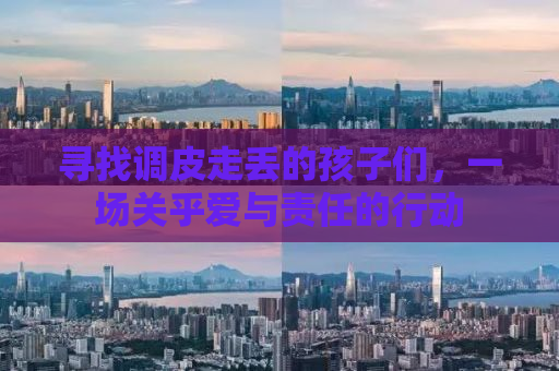 寻找调皮走丢的孩子们，一场关乎爱与责任的行动